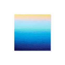 [大海和黃昏的風景]藝術-黃藍色漸變（MN-#15） 第1張的照片