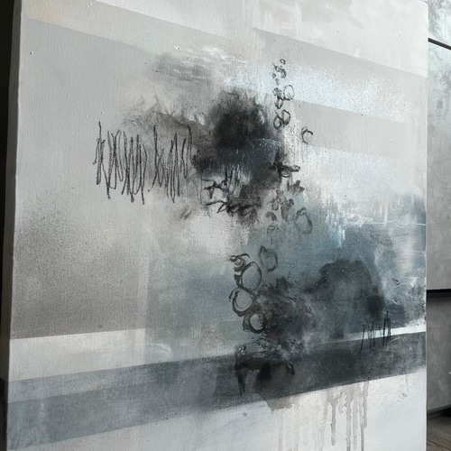 現代アート　80×39㎝　大きめ　モダン　絵画　原画　抽象画　アートパネル 現代アート 65×53㎝ 大きめ モダン 絵画 原画 抽象画 アートパネル