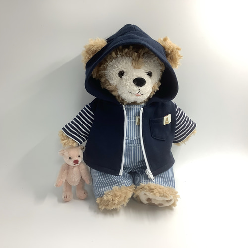 SSダッフィー本格パーカー 紺 ボーダー ダッフィー洋服 SSダッフィー本格パーカー 紺 ボーダー ダッフィー洋服