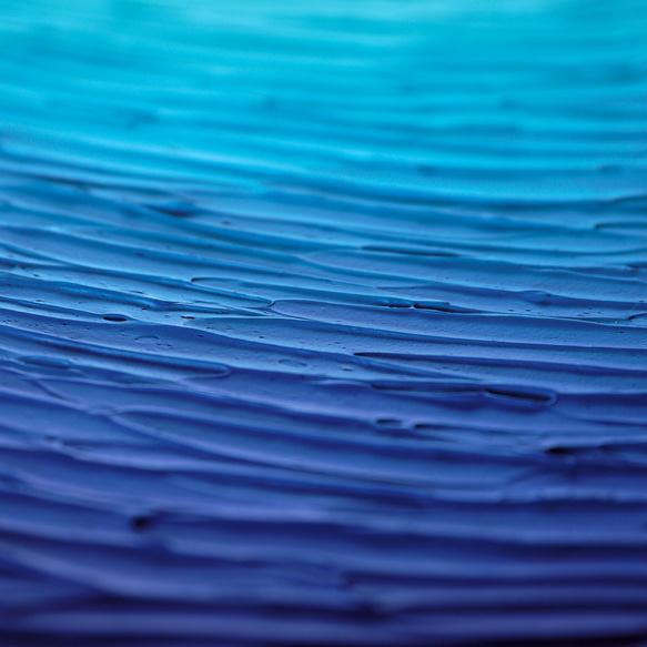 [生動的海景] 室內藝術 - 三聯藍抽象 (M-#65) 第4張的照片