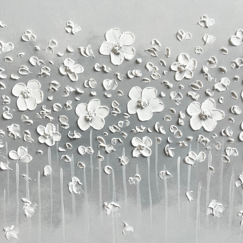 現代アート 53×45.5㎝ 花 モダン アートパネル インテリア 抽象