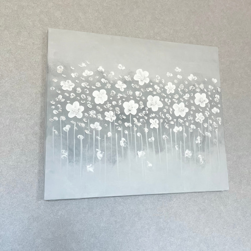 現代アート　53×45.5㎝　花　モダン　アートパネル　インテリア　抽象画 現代アート 53×45.5㎝ 花 モダン アートパネル インテリア 抽象