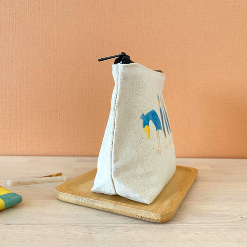 専用です(*^^*)ハシビロコウ　マチありポーチ　ハンドメイド 専用です(*^^*)ハシビロコウ マチありポーチ ハンドメイド