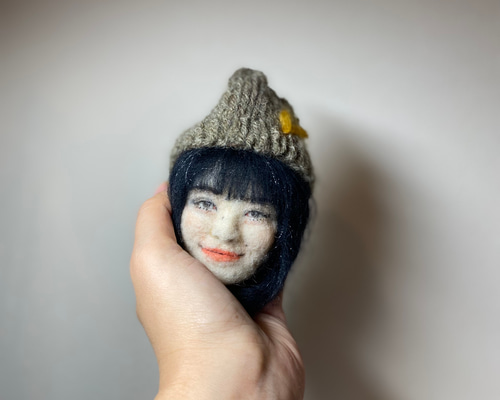 リアル猫ちゃん オーダーメイド例】 羊毛フェルトの半立体 額絵