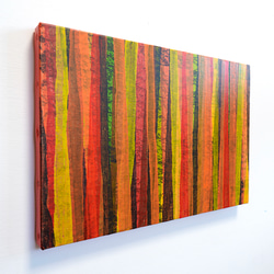 【紅葉の景色】アート - 赤 オレンジ 抽象的 ウォールデコ（S-#21） 7枚目の画像