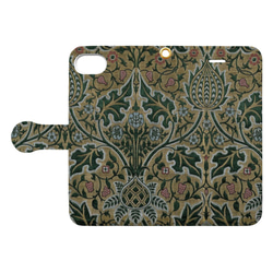 【モリス柄最多の品揃え　高精細画像使用】iPhoneケース　Morris Furnishing Fabric　手帳型 7枚目の画像