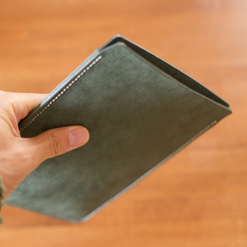 本革レザー iPadminiケース イタリアンレザー グリーン 本革レザー iPadminiケース イタリアンレザー グリーン