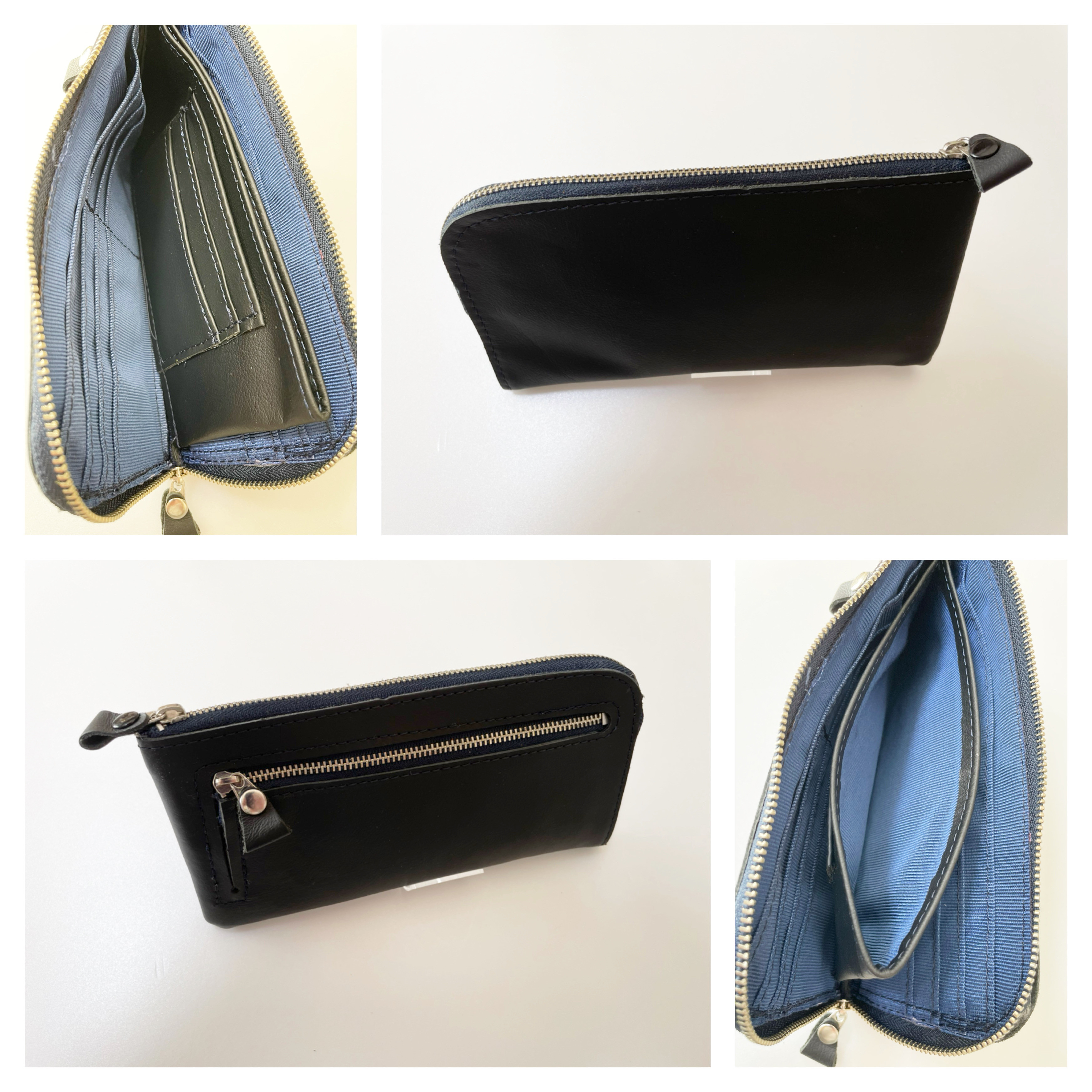 新品　本革長財布　ブラック