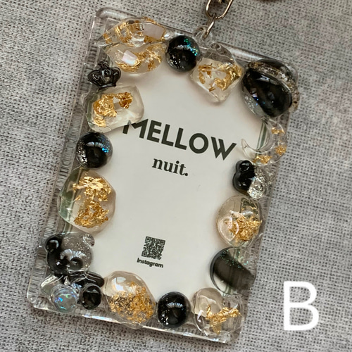 再販【B8トレカキーホルダー】硬質ケース 『 planet 』black