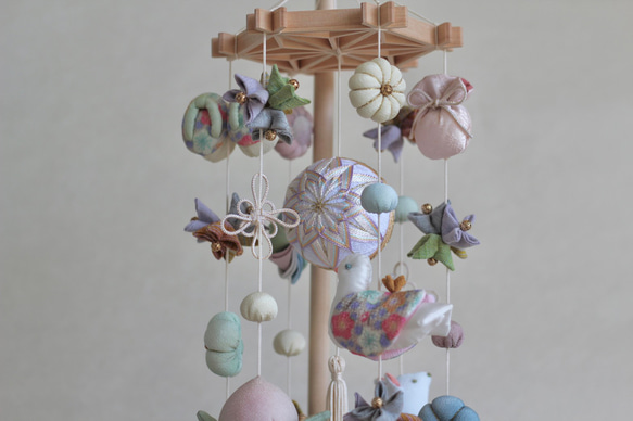 【予約販売】福島県の伝統工芸品を使ったつるし雛　彩-iro-  お雛様　 ひな祭り　初節句　出産祝い 7枚目の画像