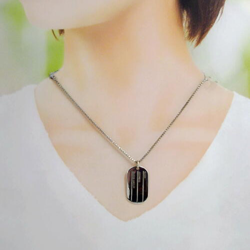 送料無料！オリジナル刻印出来ます・ドッグタグのシルバー925製トップ