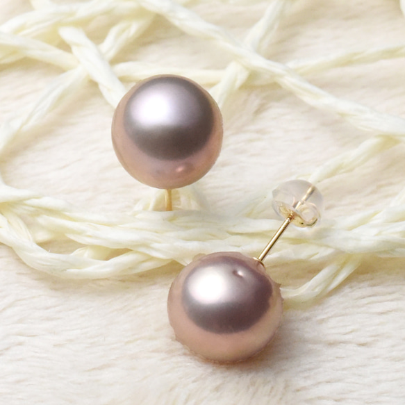 K18YG/K18PG 淡水パール ピアス