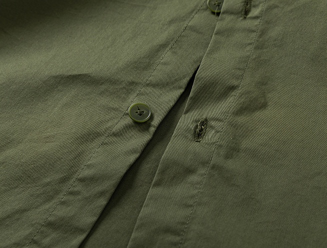 メンズ長袖バイカラーシャツゆったりカジュアルシャツ 2カラー  20.-1159