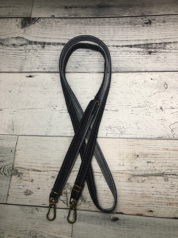 ショルダーストラップ デニムブラウン 2枚目の画像