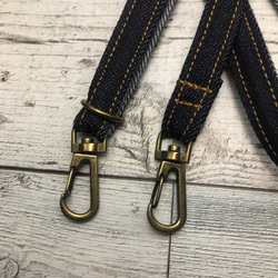 ショルダーストラップ デニムブラウン 3枚目の画像