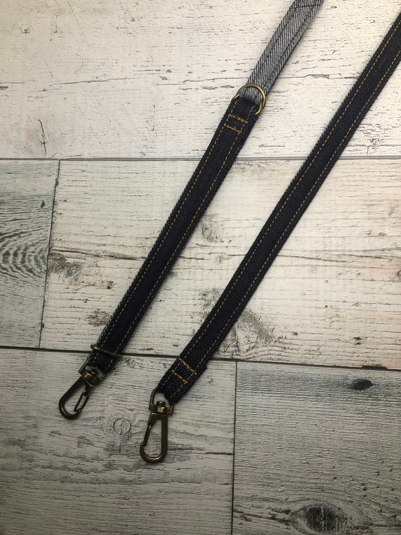 ショルダーストラップ デニムブラウン 4枚目の画像