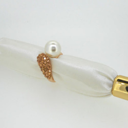 ハンドメイド素材 オリジナル 指輪 リング Aタイプ ローズゴールド フリーサイズ ニッケルフリー エポキシ樹脂粘土 5枚目の画像
