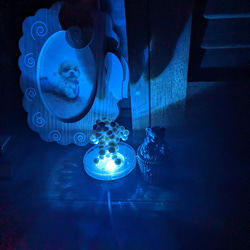 天然淡水珍珠室內燈（小狗物件+燈座套裝） 第4張的照片