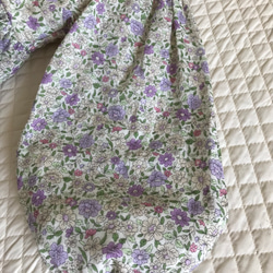 《size80〜150》【ヨークワンピースWガーゼ】ふんわり袖　花柄 4枚目の画像