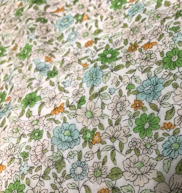 《size80〜150》【ヨークワンピースWガーゼ】ふんわり袖　花柄 9枚目の画像