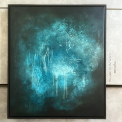 現代アート　40×30㎝　キラキラ　大きめ　モダン　アートパネル　インテリア a1daeb4f903b4cb9764ce9fc47db74