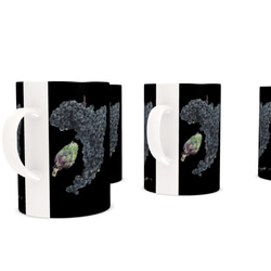 【受注製作】黒ブドウとアーティチョークマグカップ6個セット 11枚目の画像