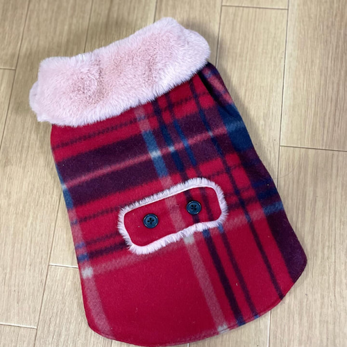 ハンドメイド犬服 シニア犬 簡単着脱コートオーダー頁 Sサイズ