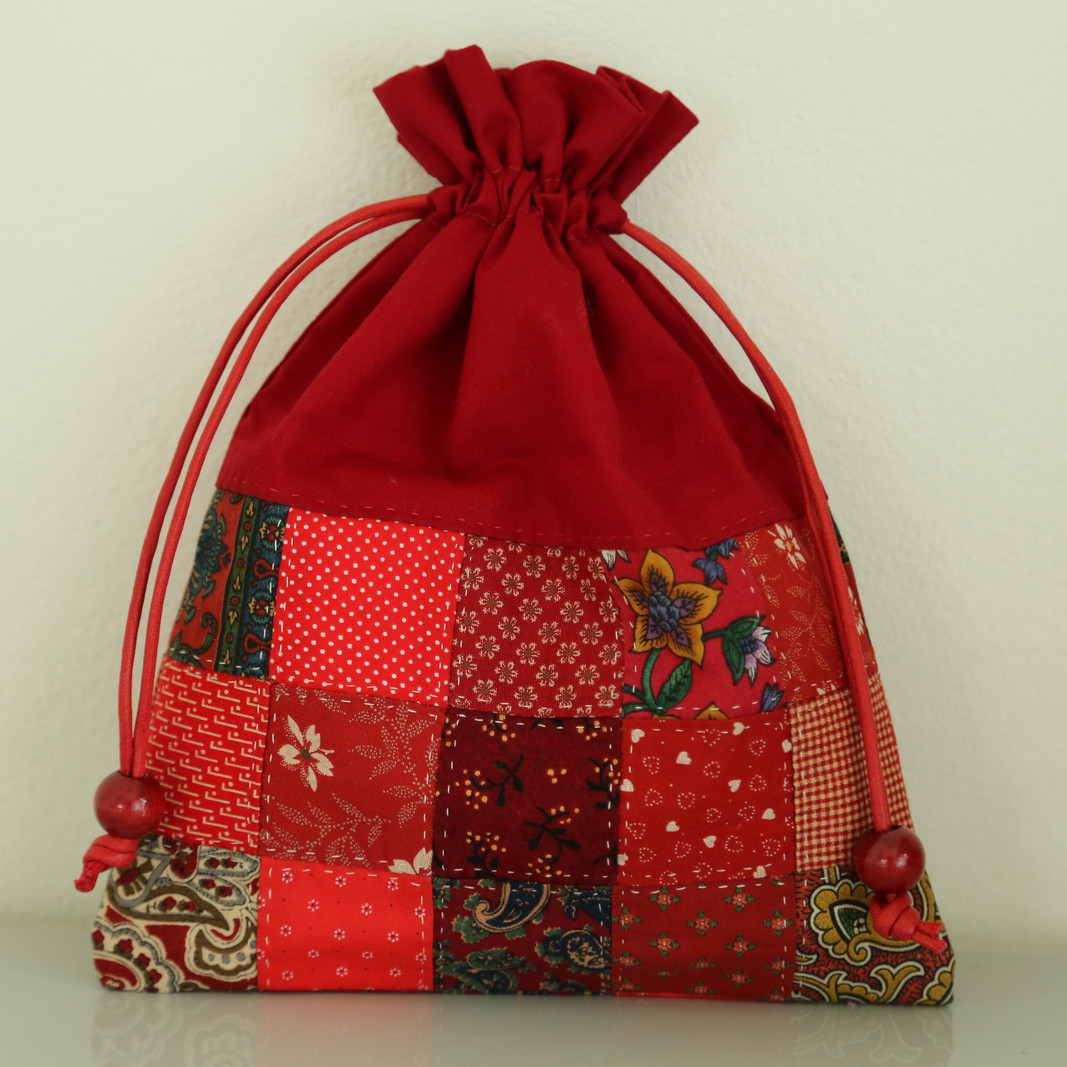 本日最終出品　巾着　　61 ハンドメイド 簡単】なのにめっちゃ可愛いオリジナル巾着を作る方法／How to