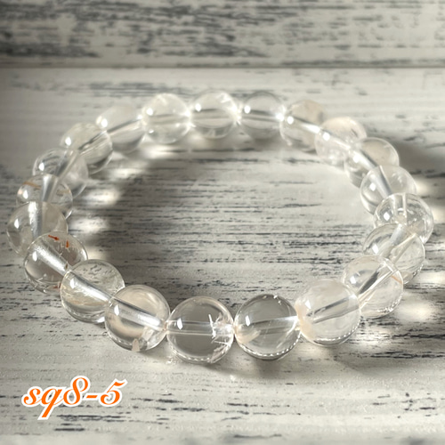 送料無料】スター水晶 天然石ブレスレット＊8mm/マニカラン産 スター  