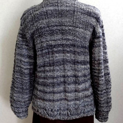 ウール100% 手編み セーター 2枚目の画像