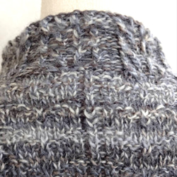 ウール100% 手編み セーター 5枚目の画像