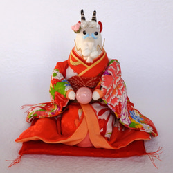 古布ちりめんのうさぎさん雛人形g その他人形 FUGOWEST 通販 5075748