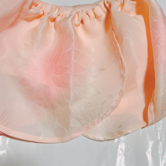 【シルク100％】トランクスフレア（27)ピンク　ぼかし　花　リラックスショーツ　ふんどしパンツ　Ｍ〜L L 4枚目の画像