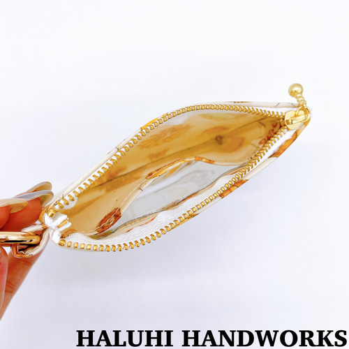 ♡Karat キャラット メタルビーズバック 巾着 ポーチ ゴールド系 ケース付 ♡Karat キャラット メタルビーズバック 巾着 ポーチ ゴールド系
