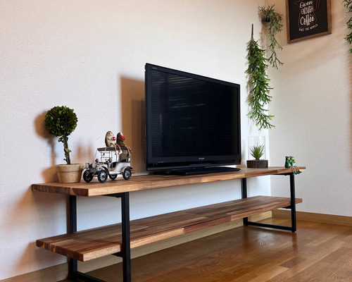 【美品】UMBER アンバー テレビボード　輸入家具 木製 アカシア 美品】UMBER アンバー テレビボード輸入家具 木製 アカシア