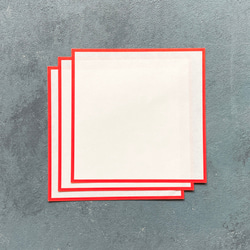 赤枠敷紙3枚セット(大サイズ用) 1枚目の画像