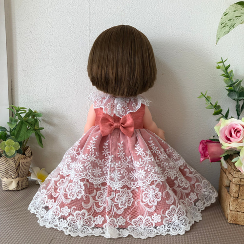 プリンセスドレス☆オレンジ ＊26cmドール服 ソランちゃんドレス