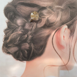 シンプル金箔玉簪　かんざし 髪飾り ヘアアクセサリー YC 7枚目の画像
