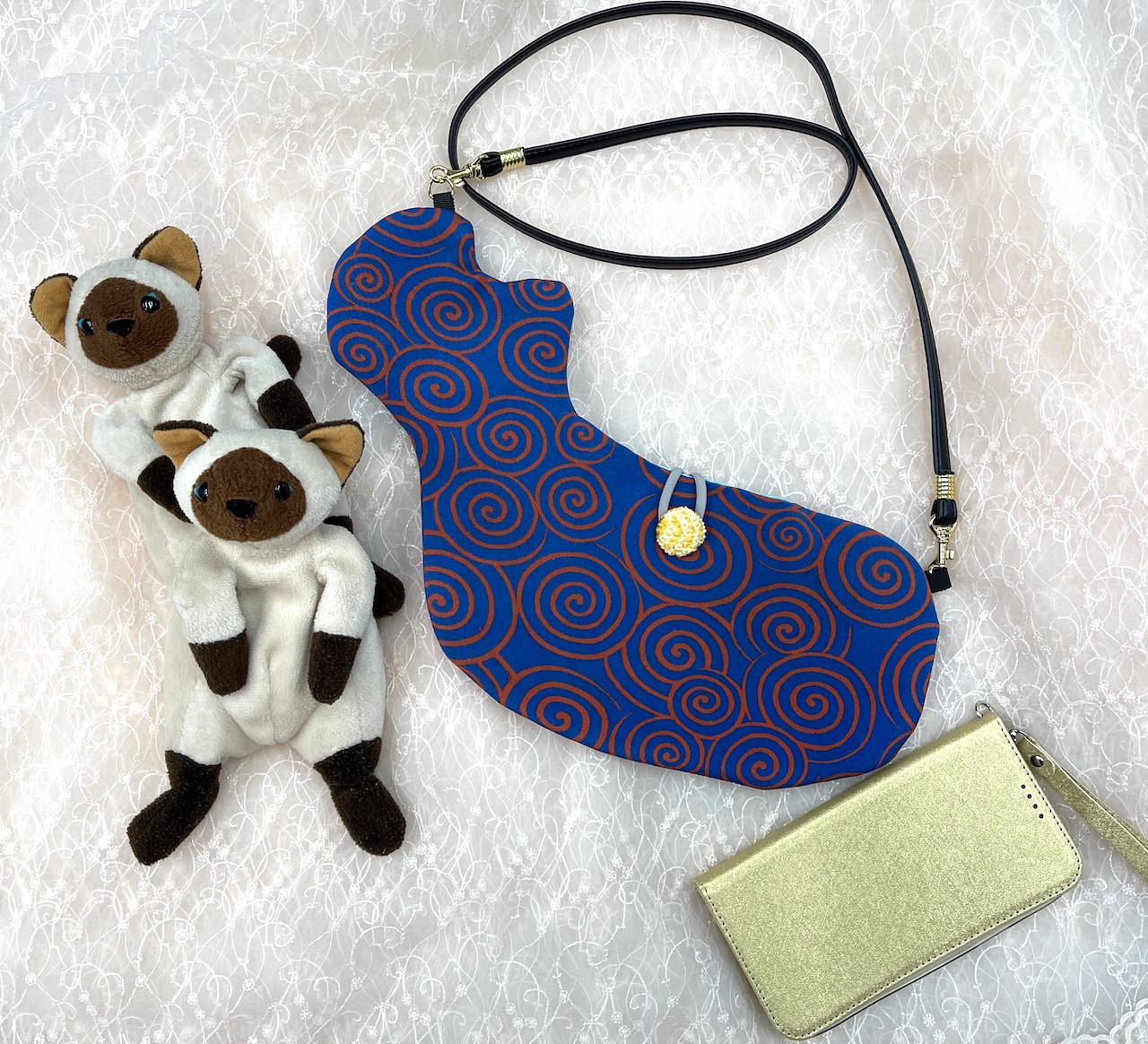 Ursula様　サコッシュ　ハンドメイド　猫柄 Ursula様 サコッシュ ハンドメイド 猫柄 Ursula様 サコッシュ