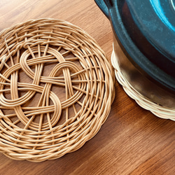 rattan鍋敷き 2枚目の画像