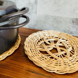 rattan鍋敷き 1枚目の画像
