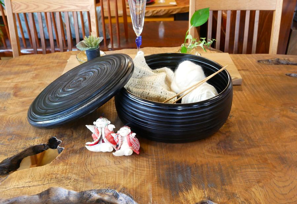 送料無料】漆器の茶櫃*蓋つき収納*日本製*国産天然木 フリー