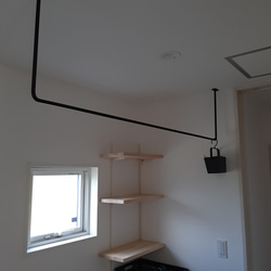 アイアンバー白(メロンさん専用) ハンガーラック taka 通販｜Creema  