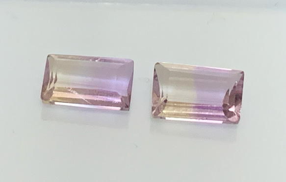 アメトリンルースファセット　2セット　5x8mm 1枚目の画像