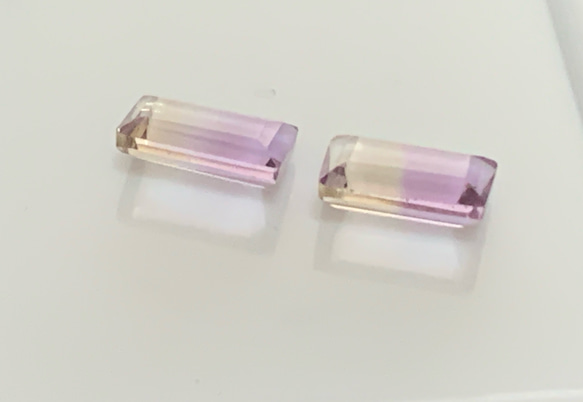 アメトリンルースファセット　2セット　5x8mm 3枚目の画像