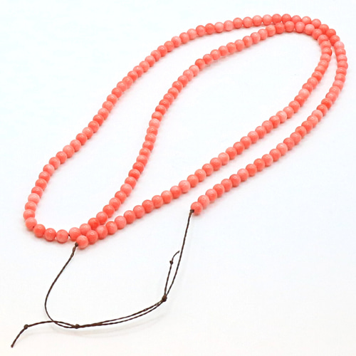 ピンクコーラル（染） ビーズ ネックレス beads268 ネックレス