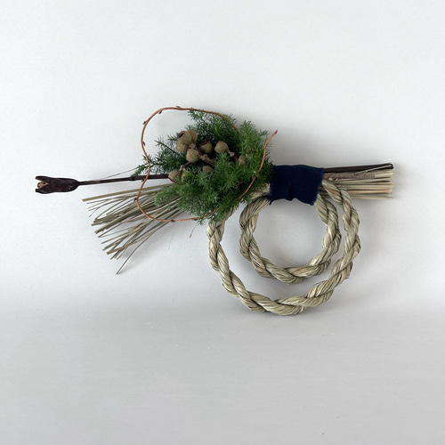 早割】しめ縄 フレッシュ ドライフラワー シンプル 個性的 ミニマル