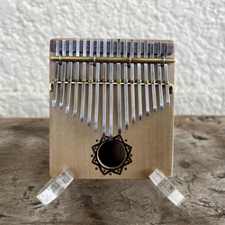 カリンバ(親指ピアノ)　木箱 S 17キー　リボン鋼ver 2枚目の画像