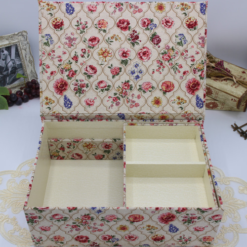 受注制作】カルトナージュ♪ 2段ツールボックス / 裁縫箱