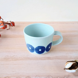 ドーナツにレンコン印判　マグカップ　　縁起物　カフェ　コーヒーカップ 5枚目の画像